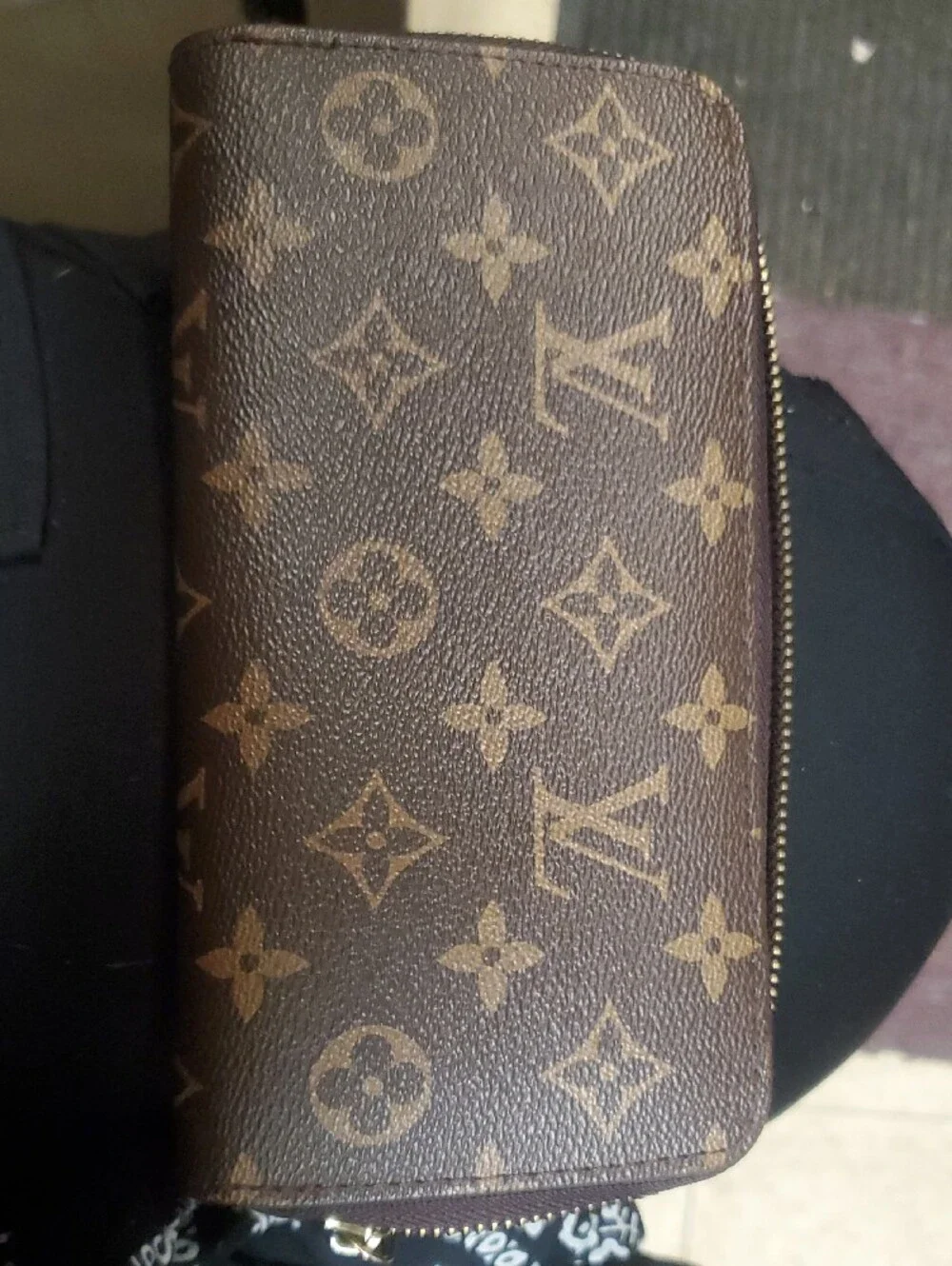 Louis Vuitton Brown Monogram Zip-Around Wallet